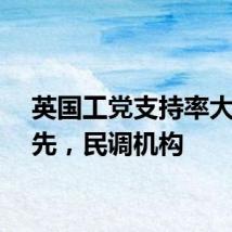 英国工党支持率大幅领先，民调机构