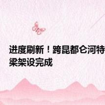 进度刷新!跨昆都仑河特大桥箱梁架设完成
