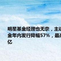 明星基金经理也无奈,主动权益基金年内发行降幅57%,最高才卖11亿