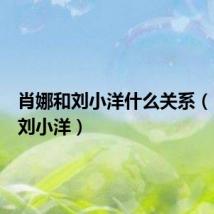肖娜和刘小洋什么关系（肖娜和刘小洋）