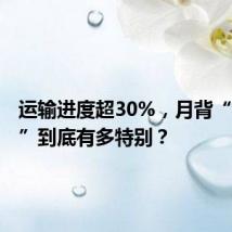 运输进度超30%，月背“土特产”到底有多特别？