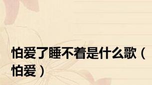怕爱了睡不着是什么歌（怕爱）