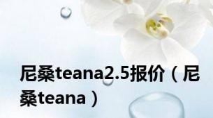 尼桑teana2.5报价（尼桑teana）