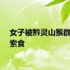 女子被黔灵山猴群包围索食