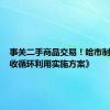 事关二手商品交易！哈市制定《回收循环利用实施方案》