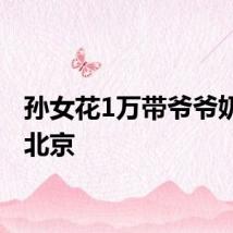 孙女花1万带爷爷奶奶游北京