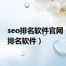 seo排名软件官网（seo排名软件）