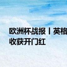 欧洲杯战报丨英格兰队收获开门红