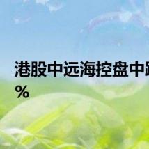 港股中远海控盘中跌超5%