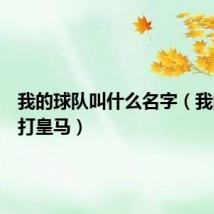 我的球队叫什么名字(我的球队打皇马)