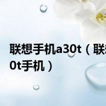 联想手机a30t（联想td30t手机）