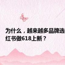 为什么,越来越多品牌选择在小红书做618上新?