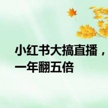 小红书大搞直播，销量一年翻五倍