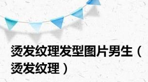 烫发纹理发型图片男生（烫发纹理）