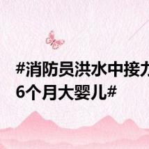 #消防员洪水中接力转移6个月大婴儿#