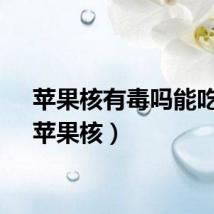 苹果核有毒吗能吃吗（苹果核）