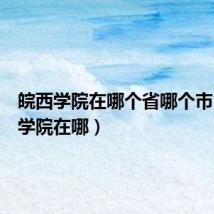 皖西学院在哪个省哪个市(皖西学院在哪)