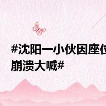 #沈阳一小伙因座位问题崩溃大喊#