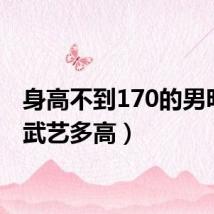 身高不到170的男明星(武艺多高)
