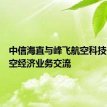 中信海直与峰飞航空科技开展低空经济业务交流