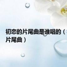 初恋的片尾曲是谁唱的(初恋的片尾曲)