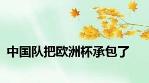 中国队把欧洲杯承包了