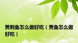黄刺鱼怎么做好吃（黄鱼怎么做好吃）