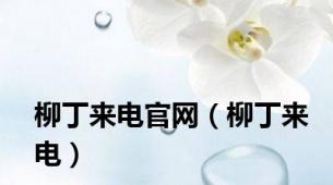 柳丁来电官网（柳丁来电）