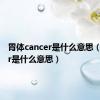 胃体cancer是什么意思（cancer是什么意思）