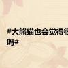#大熊猫也会觉得很丢脸吗#