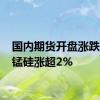 国内期货开盘涨跌互现 锰硅涨超2%
