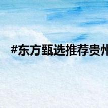#东方甄选推荐贵州#