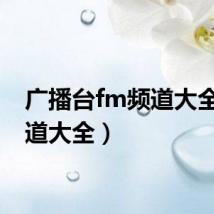 广播台fm频道大全（频道大全）