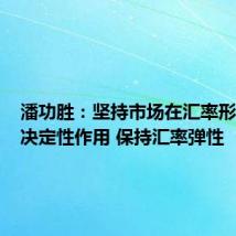 潘功胜:坚持市场在汇率形成中的决定性作用 保持汇率弹性