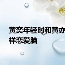 黄奕年轻时和黄亦玫一样恋爱脑