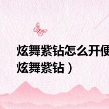 炫舞紫钻怎么开便宜（炫舞紫钻）