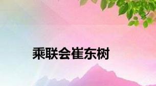 乘联会崔东树