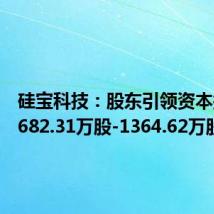硅宝科技:股东引领资本拟增持682.31万股-1364.62万股