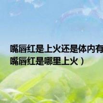 嘴唇红是上火还是体内有炎症(嘴唇红是哪里上火)