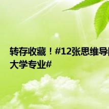 转存收藏!#12张思维导图理清大学专业#