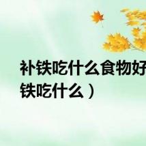 补铁吃什么食物好（补铁吃什么）