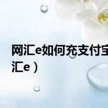 网汇e如何充支付宝（网汇e）