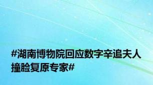 #湖南博物院回应数字辛追夫人撞脸复原专家#