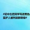 #初中生把同学写进黄色小说其监护人被判道歉赔偿#