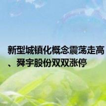 新型城镇化概念震荡走高 新城市、舜宇股份双双涨停
