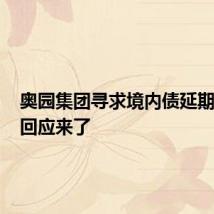 奥园集团寻求境内债延期兑付?回应来了