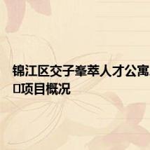 锦江区交子峯萃人才公寓二批次​项目概况