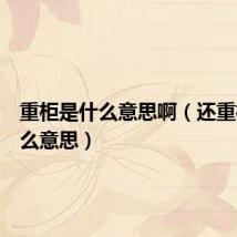 重柜是什么意思啊(还重柜是什么意思)