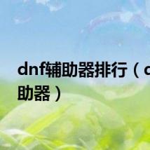 dnf辅助器排行（dnf辅助器）