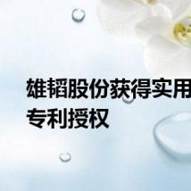 雄韬股份获得实用新型专利授权